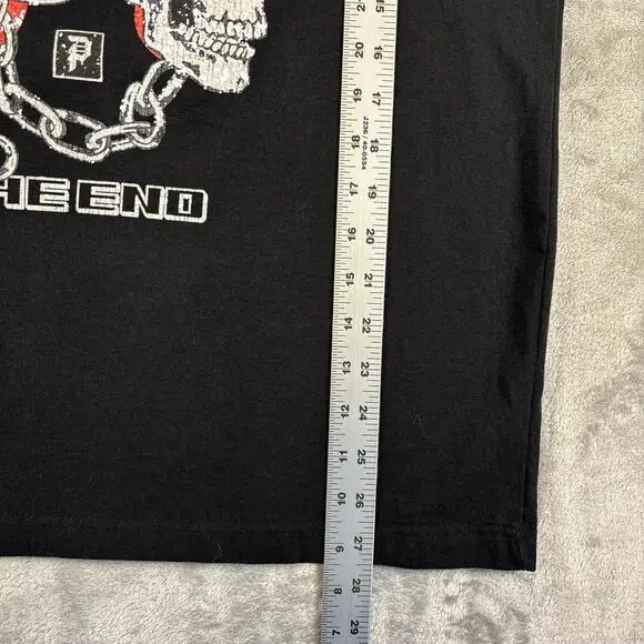 Primitive Skateboarding ‘Til the End Skull Flames Graphic T-shirt Size Medium - Picture 6 of 7